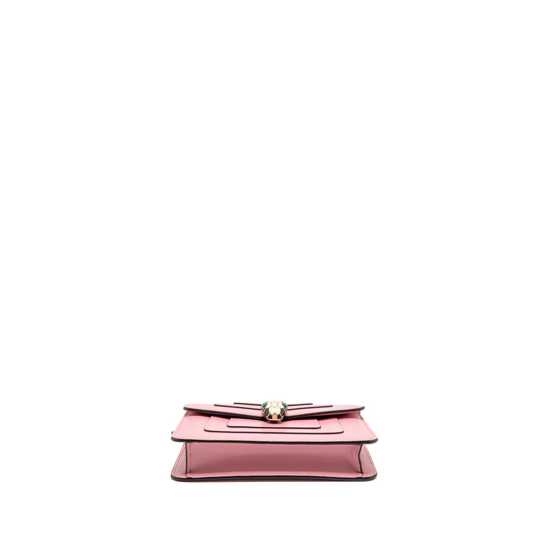 Bvlgari Serpenti forever crossbody bag calfskin pink LGHW