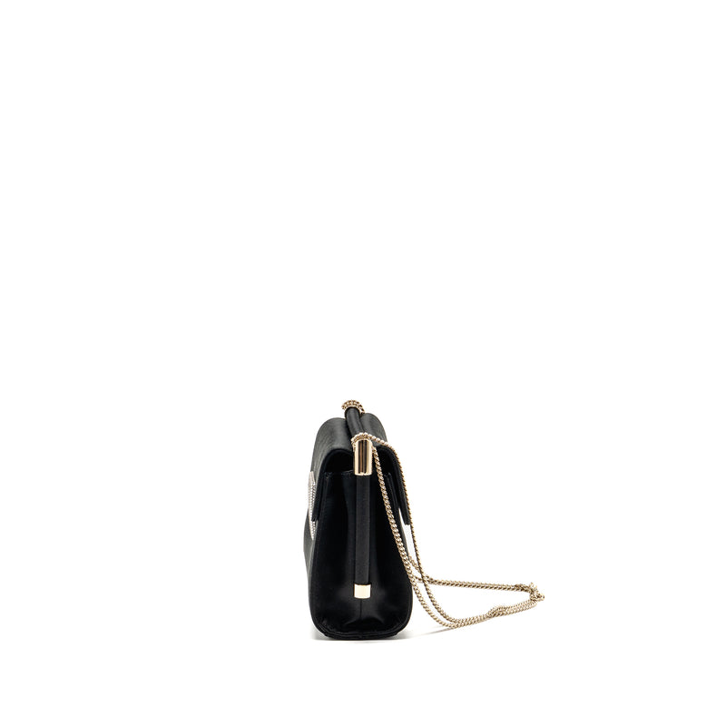 Roger Vivier Miss Viv Mini Bag Satin Black LGHW