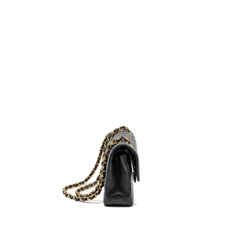 Chanel Small Classic Double Flap Bag Caviar Black GHW (Microchip)