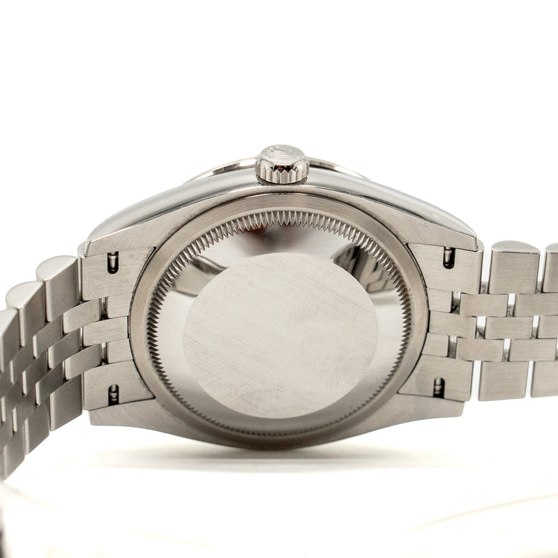Rolex Datejust 36 Oystersteel/White Gold, Bright Black Diamond-Set Dial Jubilee Bracelet  Model: 126284RBR-0019
