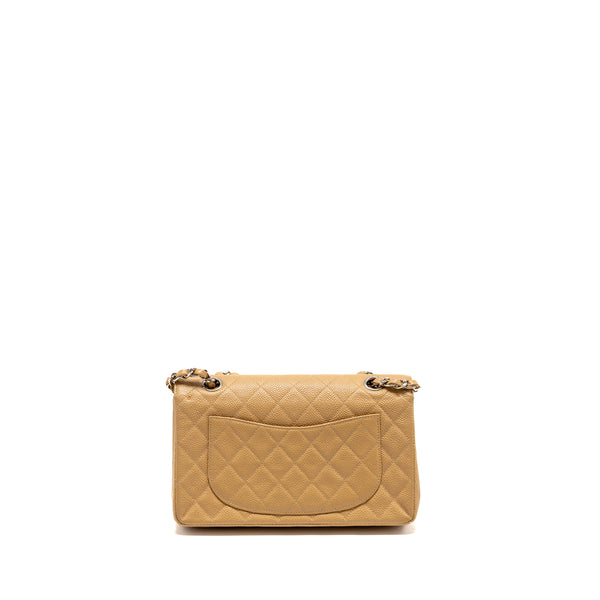 Chanel Small Classic Double Flap Bag Caviar Beige LGHW