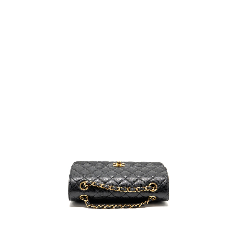 Chanel Small Classic Double Flap Bag Caviar Black GHW (Microchip)