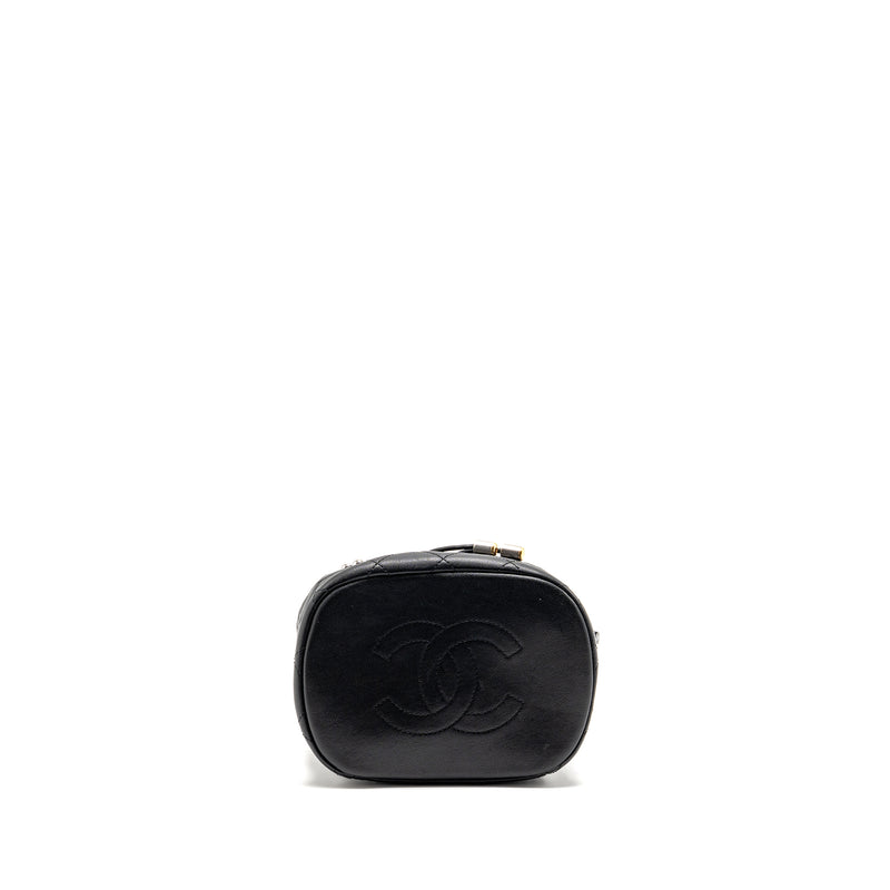 Chanel Quilted Metallic Bubble Backpack Lambskin Black Multicolour Hardware