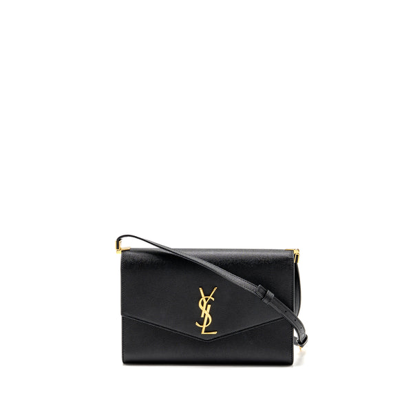 Saint Laurent/YSL Mini Uptown crossbody bag calfskin black GHW