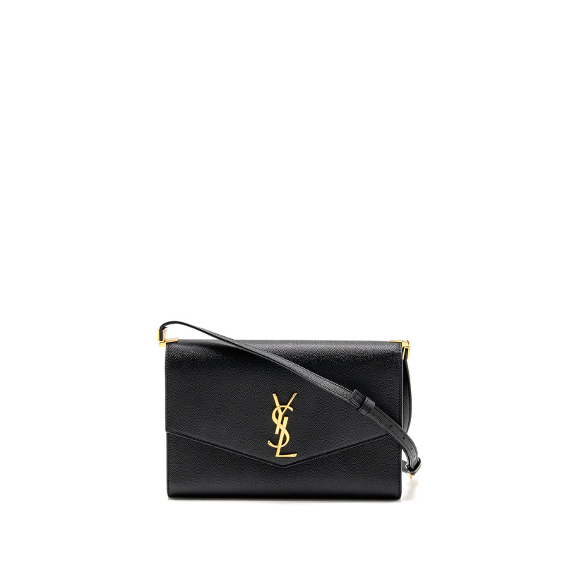 Saint Laurent/YSL Mini Uptown crossbody bag calfskin black GHW