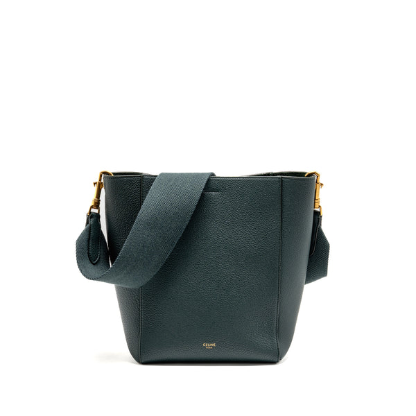 Celine Small Sangle Bucket Bag Soft Grained Calfskin Amazone GHW