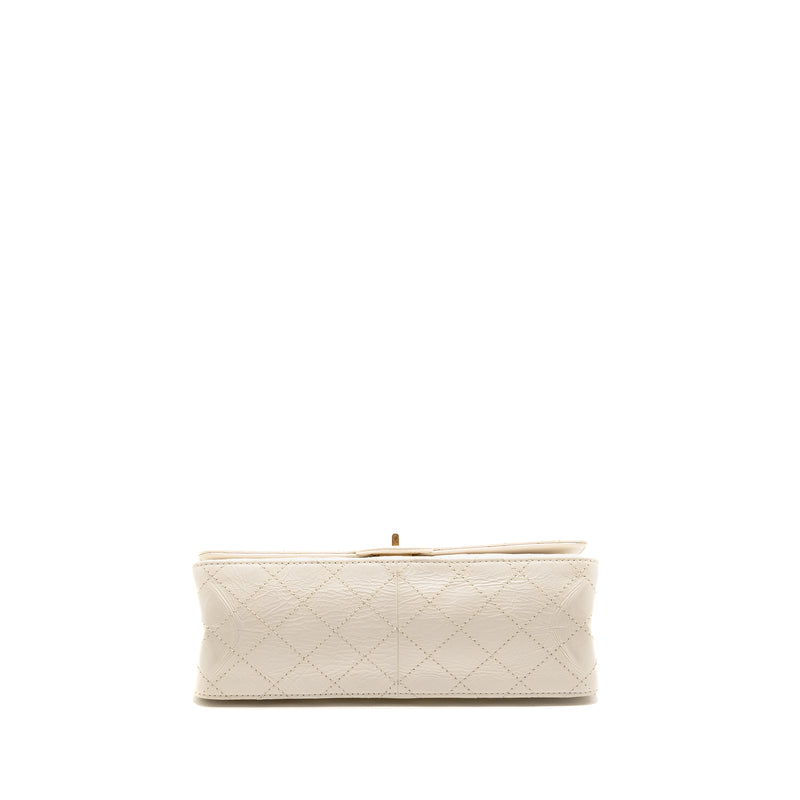 Chanel 2.55 226 Reissue Double Flap Bag Aged Calfskin White GHW