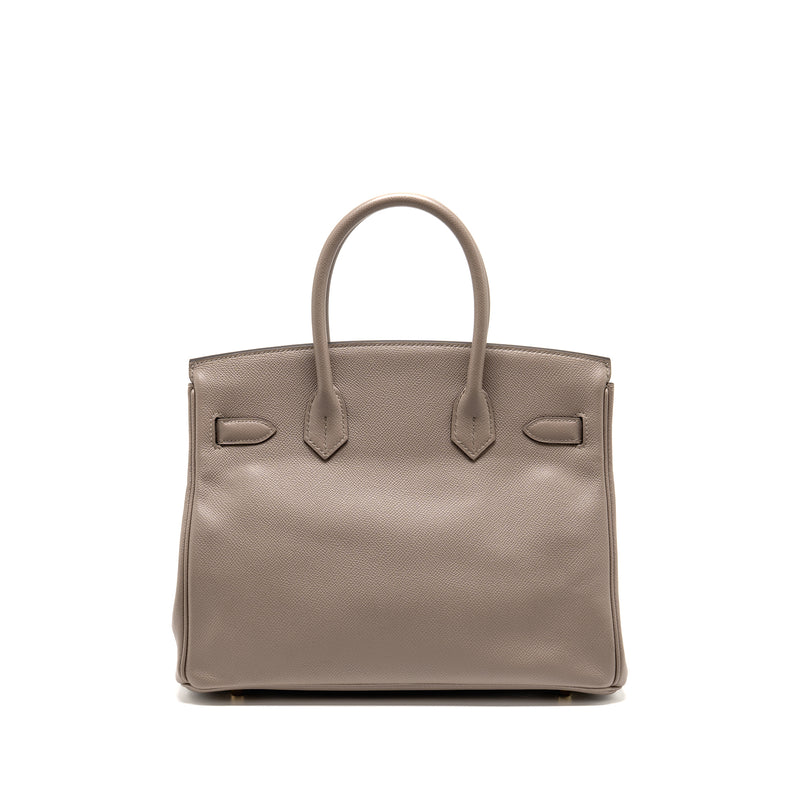 Hermes birkin 30 epsom m8 gris asphalt GHW stamp C
