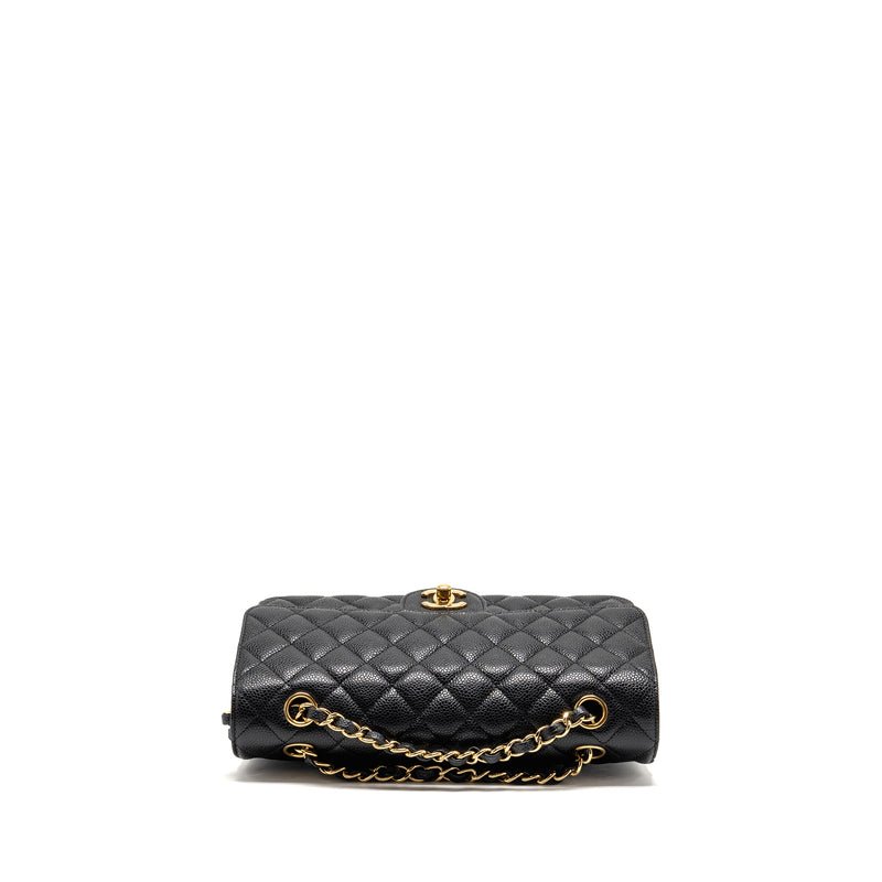 Chanel medium classic double flap bag caviar black GHW