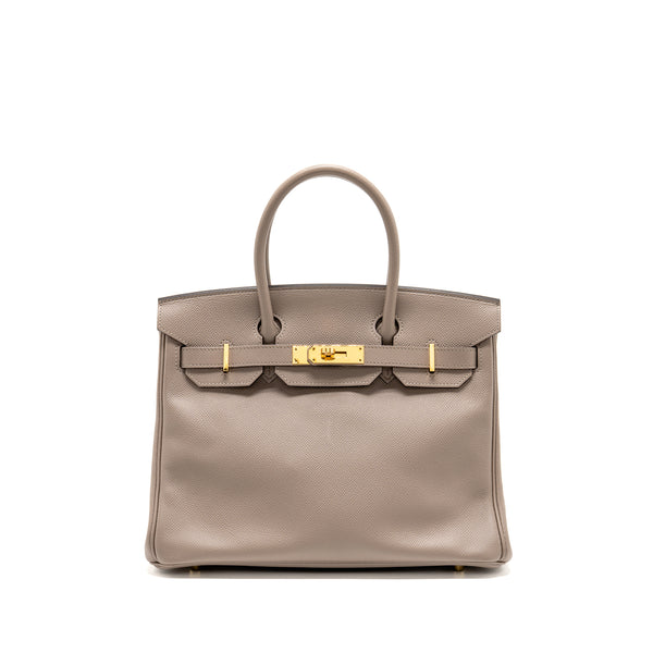 Hermes birkin 30 epsom m8 gris asphalt GHW stamp C