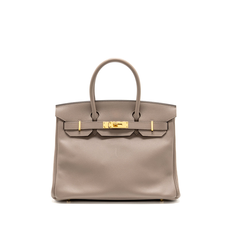 Hermes birkin 30 epsom m8 gris asphalt GHW stamp C