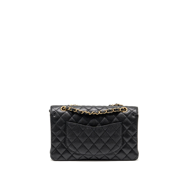 Chanel medium classic double flap bag caviar black GHW