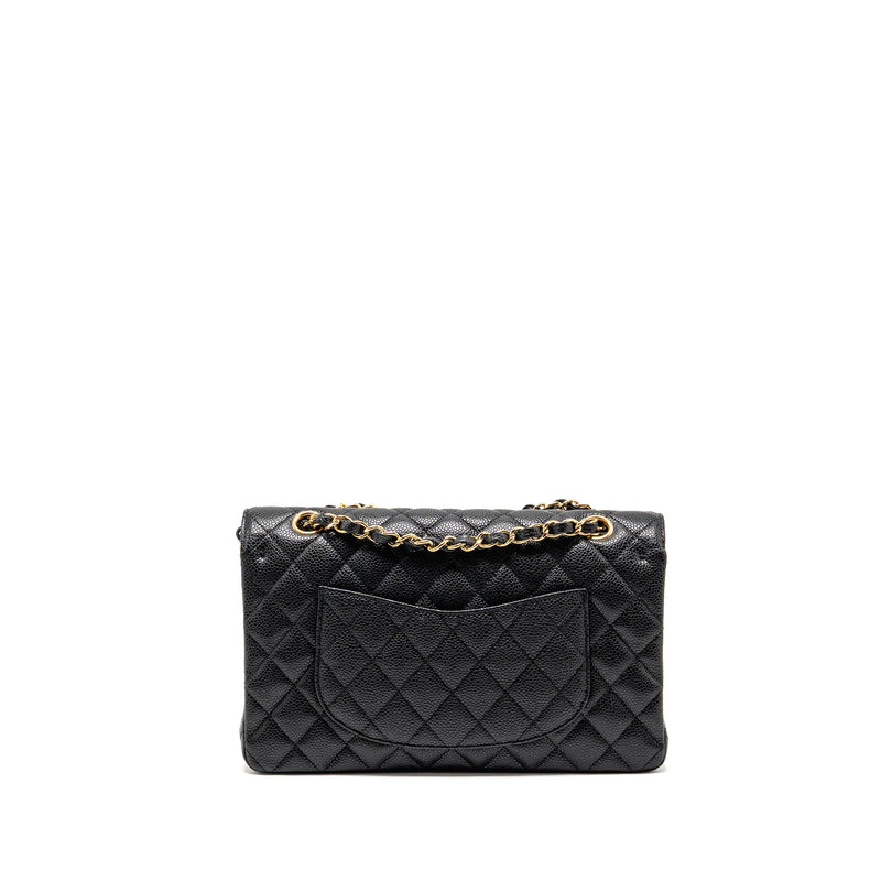 Chanel medium classic double flap bag caviar black GHW
