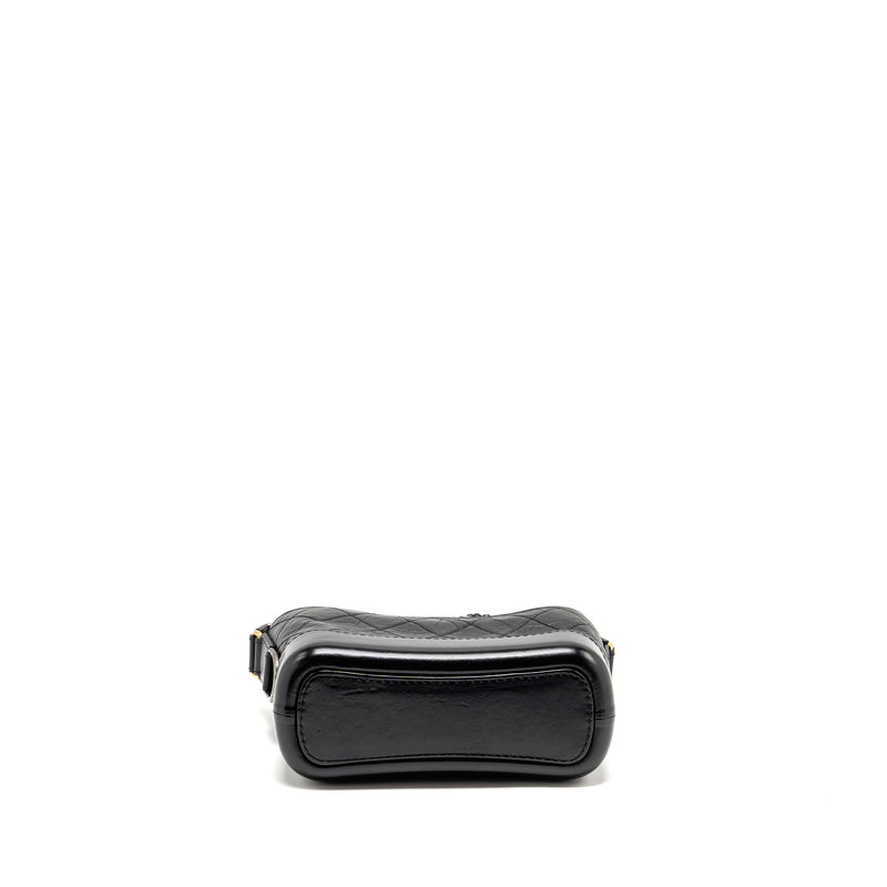 Chanel Small Gabrielle Hobo Bag calfskin Black Multicolor hardware