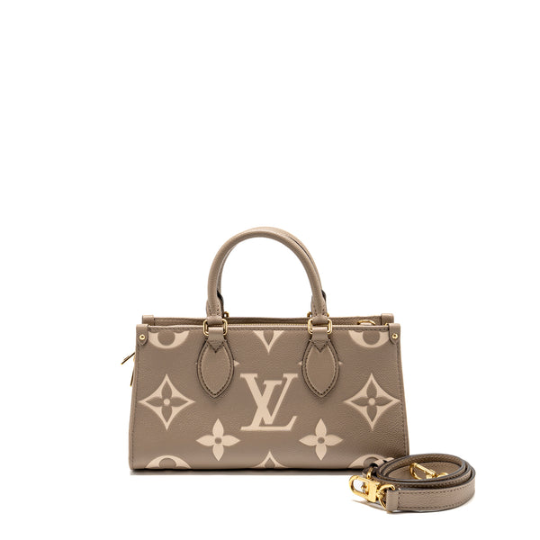 Louis Vuitton OnTheGo East West Monogram Empreinte Leather Dove/Cream GHW