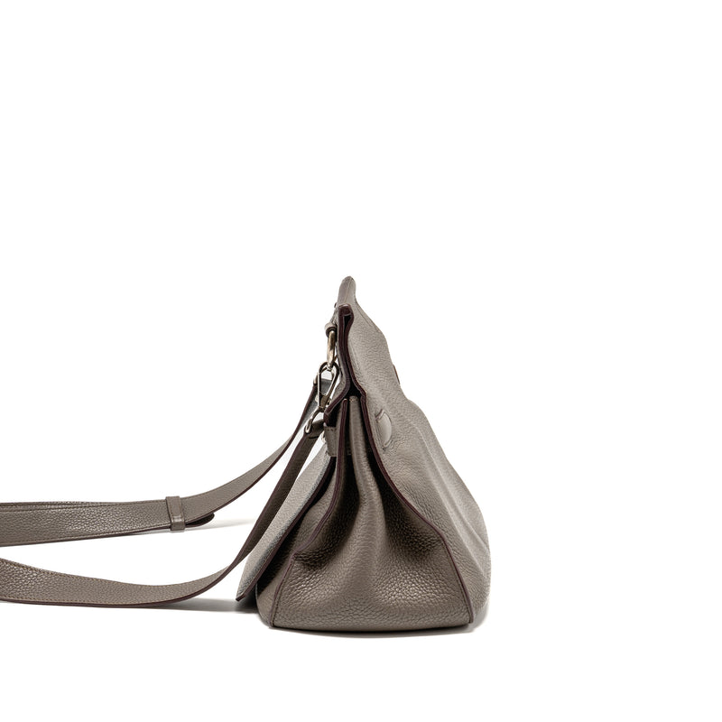 Hermes Jypsiere 34 clemence gris etain SHW stamp square P