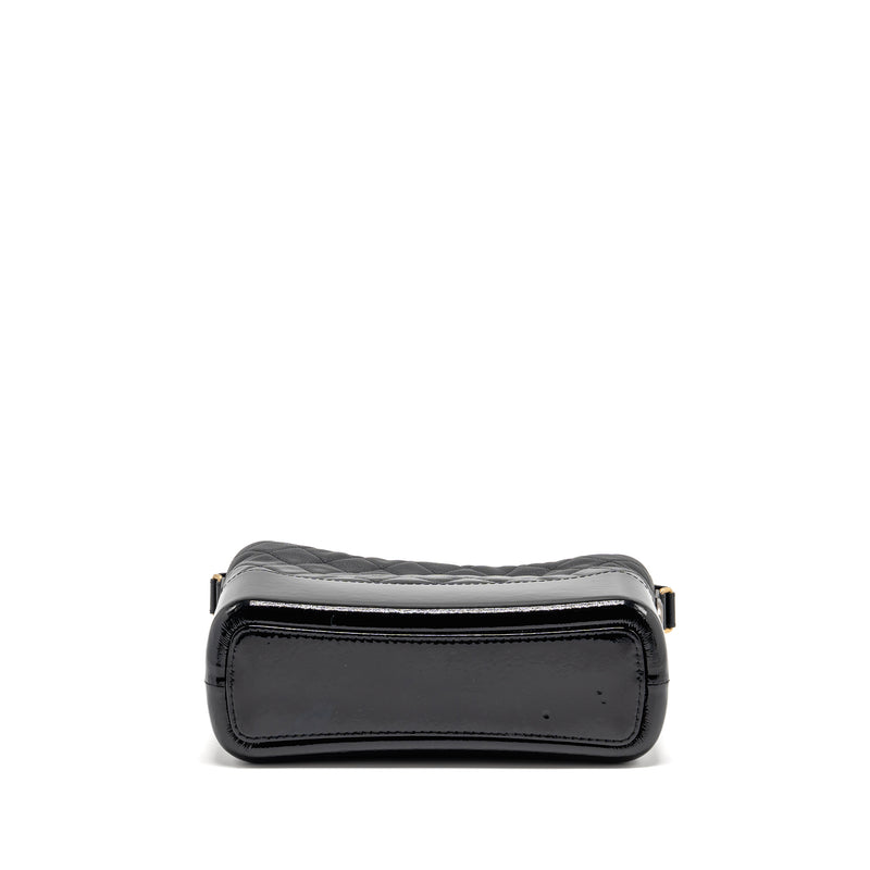Chanel Large Gabrielle Hobo Bag Calfskin / Patent Black Multicolor Hardware