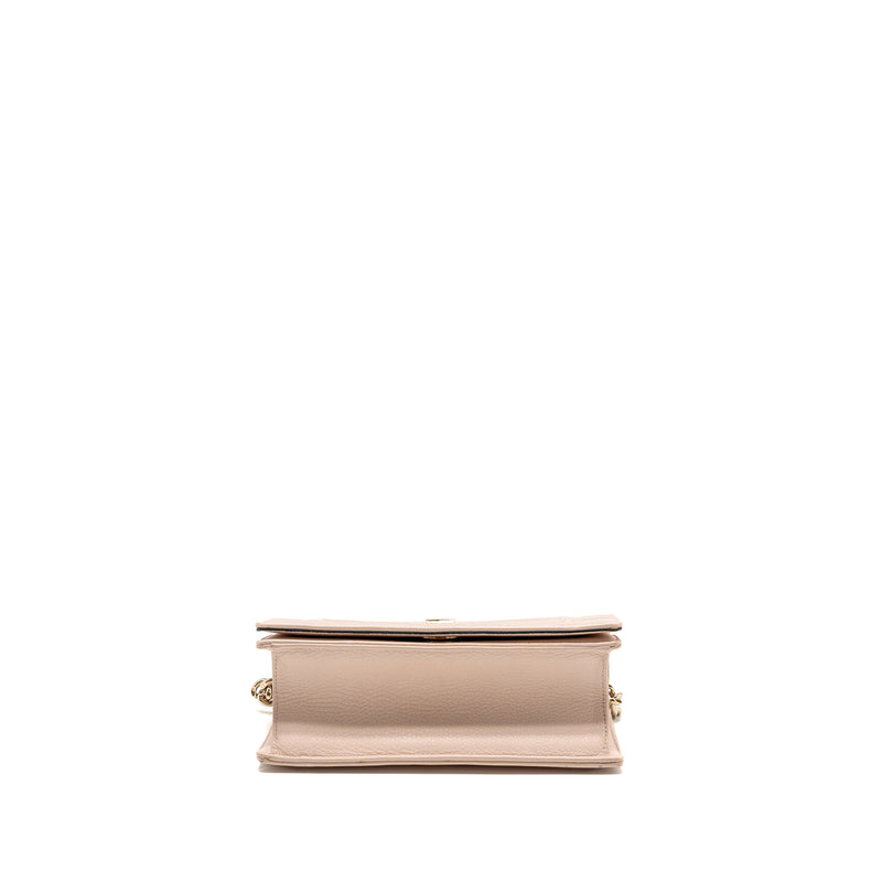 Dior Small Diorama Grained Calfskin Light Pink LGHW