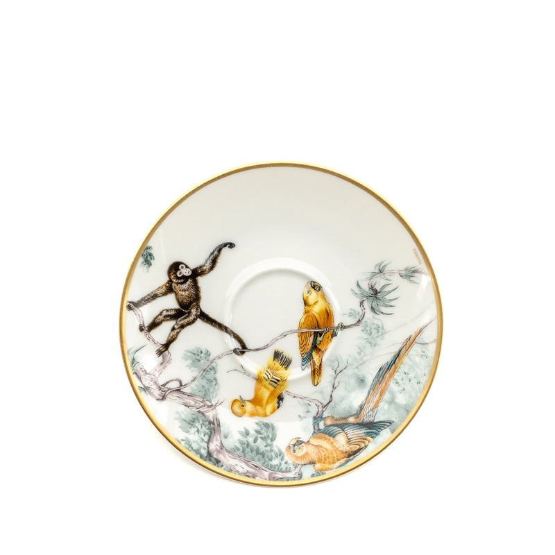 Hermes Carnets d’Equateur Tea Cup and Saucer Porcelain Multicolour (Sell in A Set)