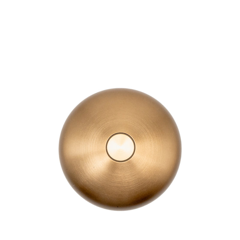 Hermes Saint Louis Folia Mini Portable Crystal Lamp Copper Tone