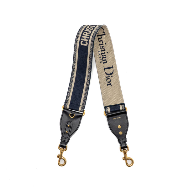 Dior shoulder strap oblique canvas blue GHW