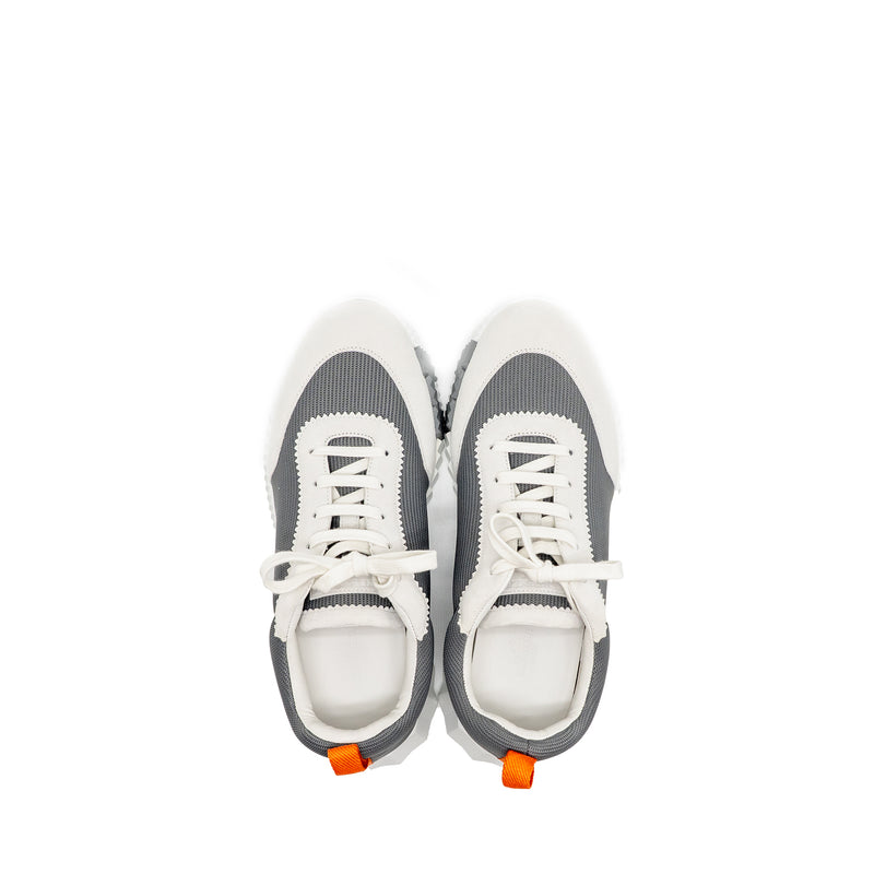 Hermes Size 39 Bouncing Sneakers Canvas/Suede Gris Fonce/Multicolour