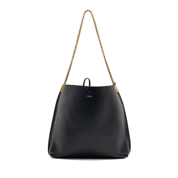 Saint Laurent/YSL Suzanne Hobo Bag Calfskin Black GHW
