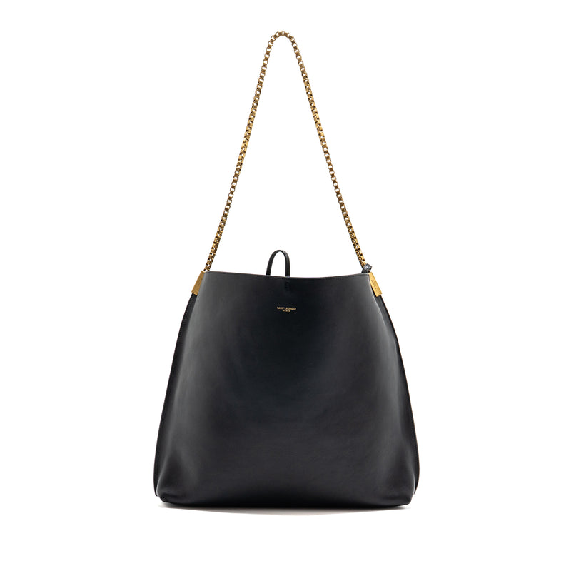 Saint Laurent/YSL Suzanne Hobo Bag Calfskin Black GHW