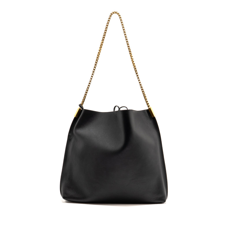 Saint Laurent/YSL Suzanne Hobo Bag Calfskin Black GHW