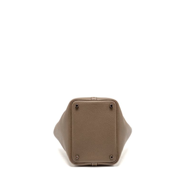 Hermes Picotin 18 Lock Bag clemence Etoupe SHW stamp Z