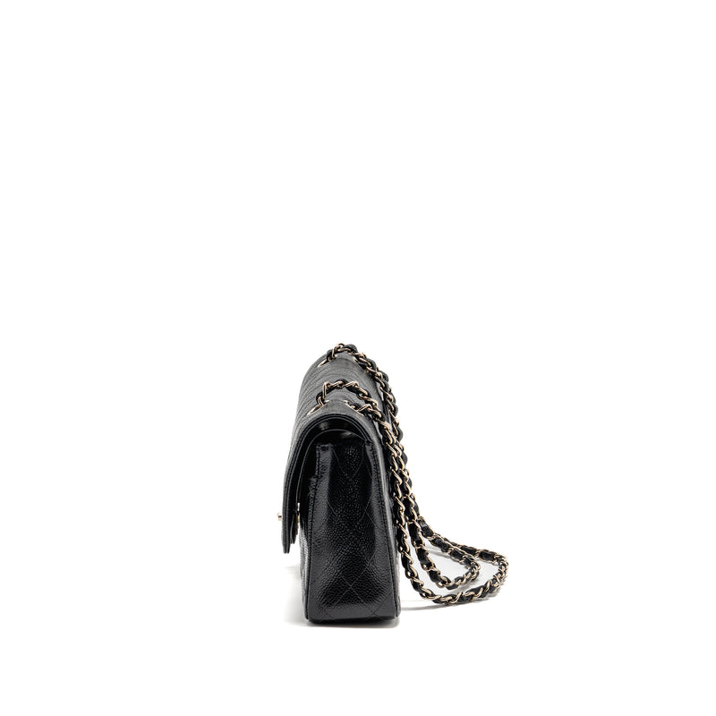 Chanel Medium Classic Double Flap Bag Caviar Black SHW