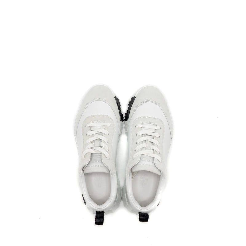 Hermes Size 38 Femme Bouncing Sneaker leather Blanc