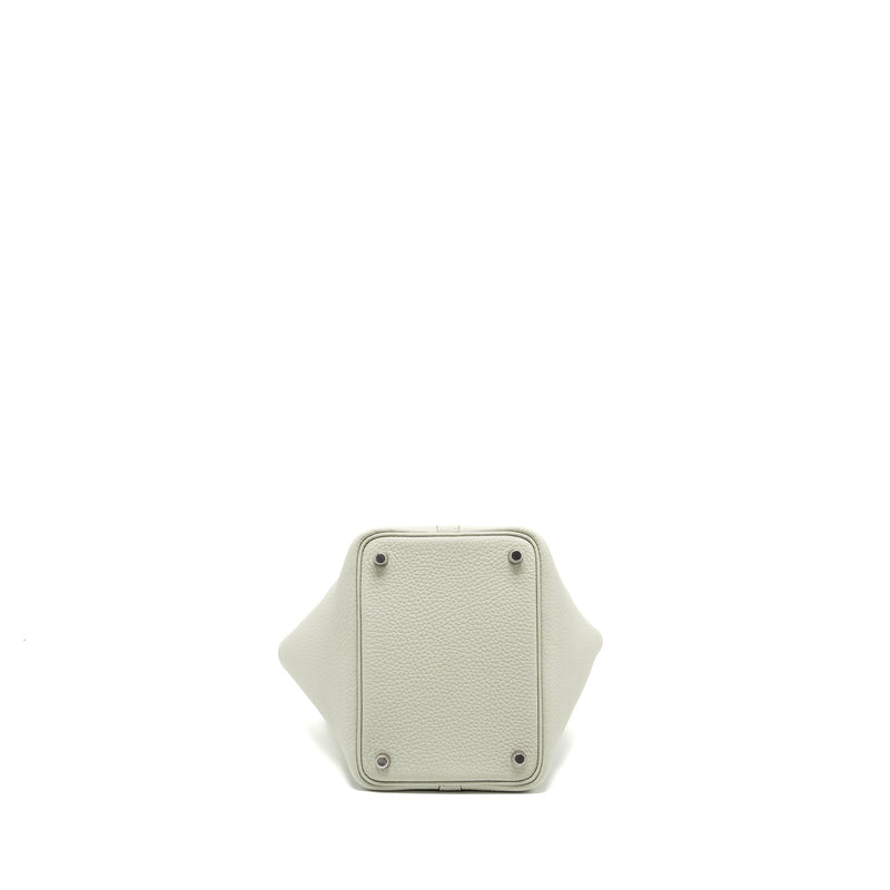 Hermes picotin 18 lock bag clemence Gris neve SHW stamp B