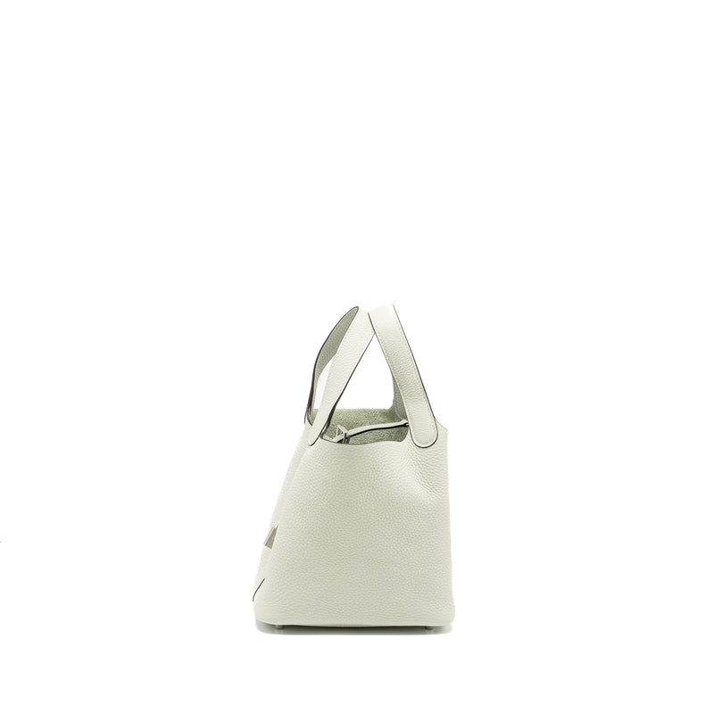 Hermes picotin 18 lock bag clemence Gris neve SHW stamp B