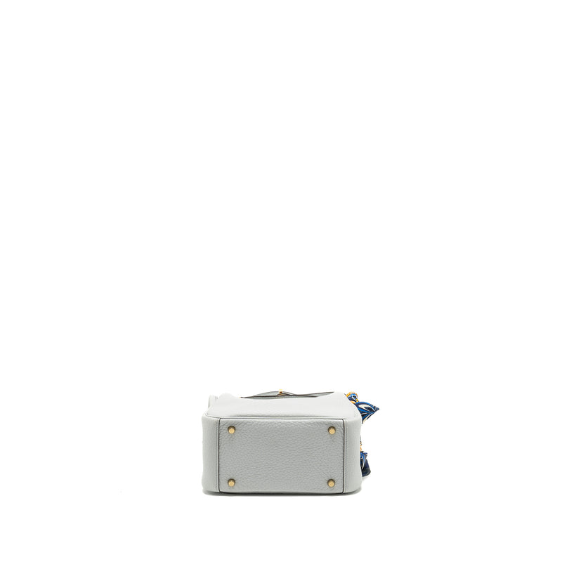 Hermes Mini Lindy Clemence Bleu Pale GHW Stamp Z