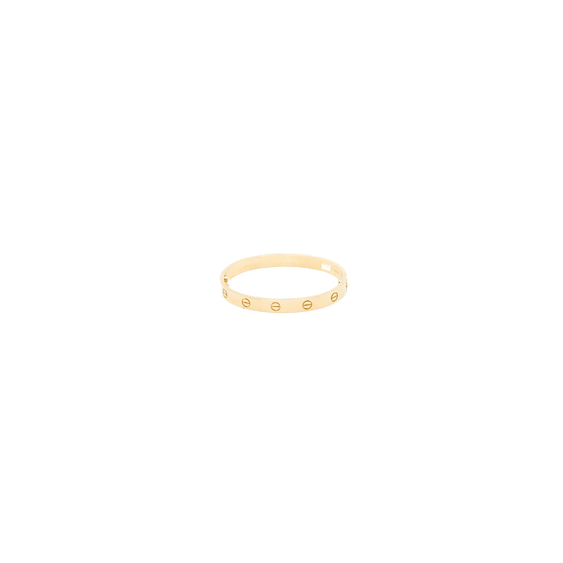 Cartier size 16 love bracelet  yellow gold