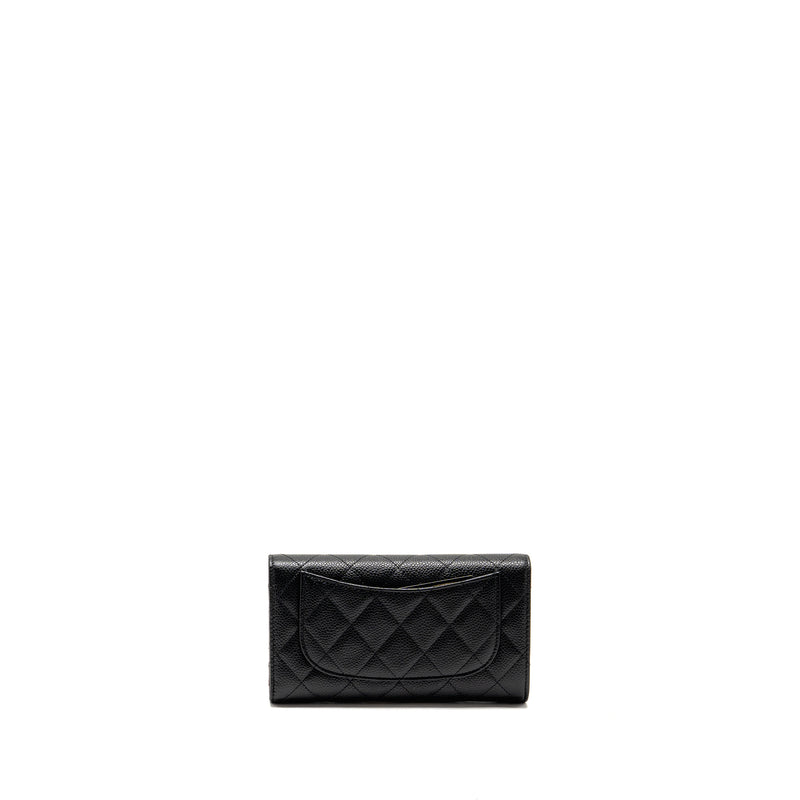 Chanel Classic CC Flap Long Wallet Caviar Black GHW