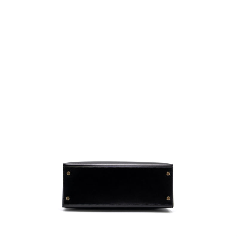 Hermes Kelly 28 Box Leather Black GHW Stamp Y