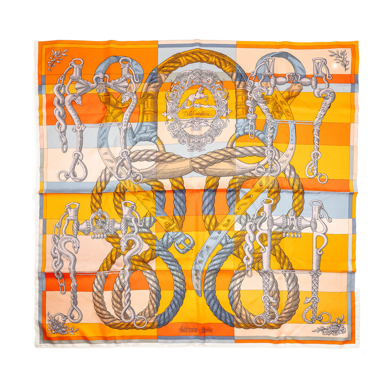 Hermes 90cm silk scarf della cavalleria fine Multicolour
