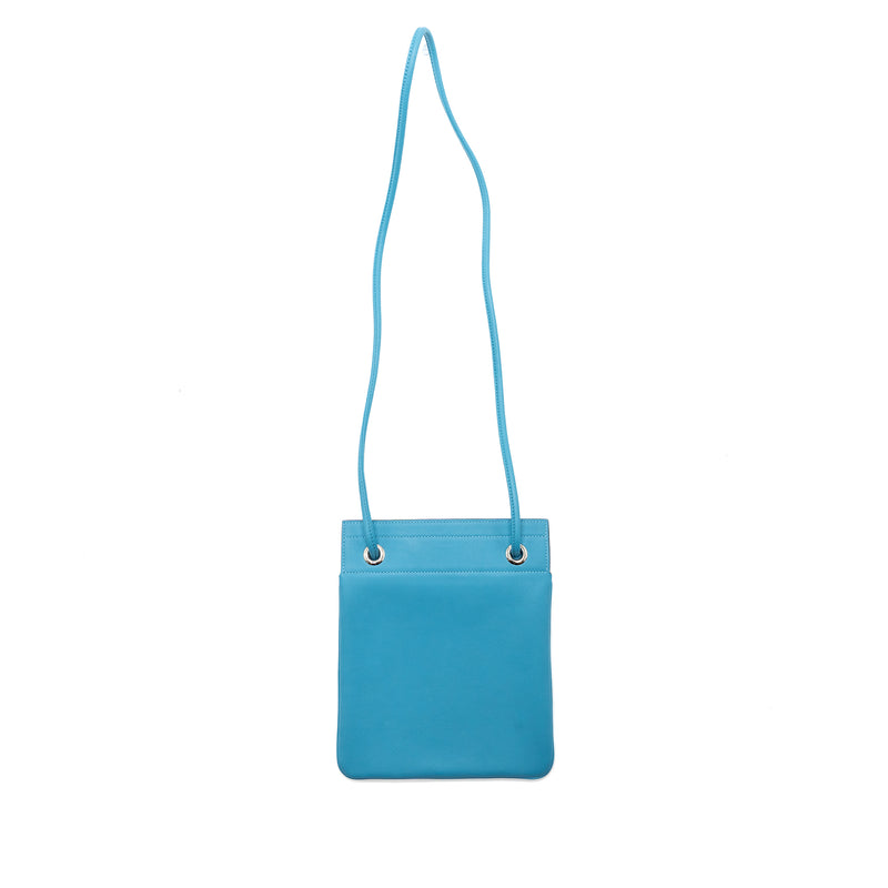 Hermes aline mini swift blue de nord SHW stamp D