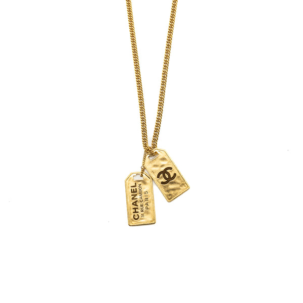 Chanel 31 Rue Cambon necklace gold tone