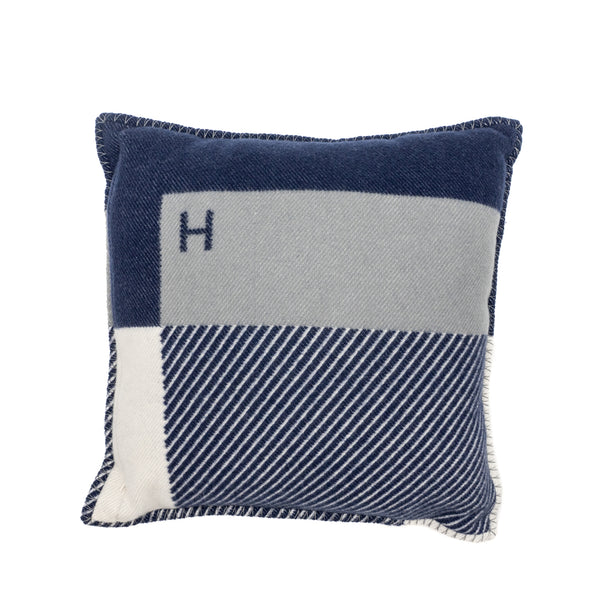 Hermes H Riviera pillow wool / cashmere marine multicolour