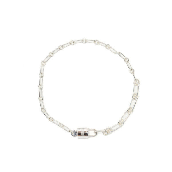 Hermes Kelly Cadenas Bracelet, Sterling Silver