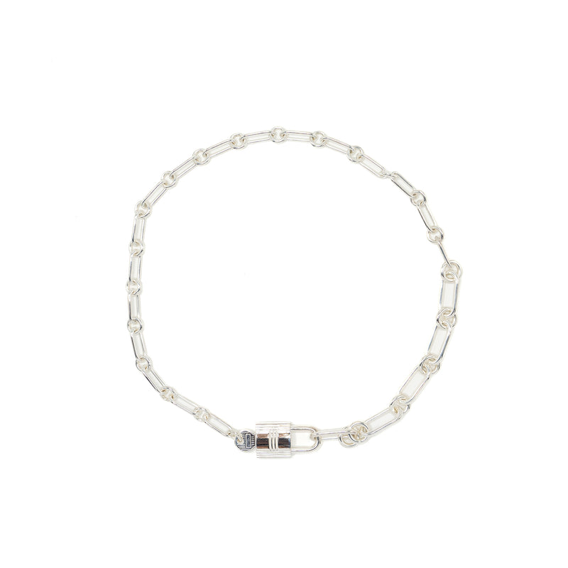 Hermes Kelly Cadenas Bracelet, Sterling Silver