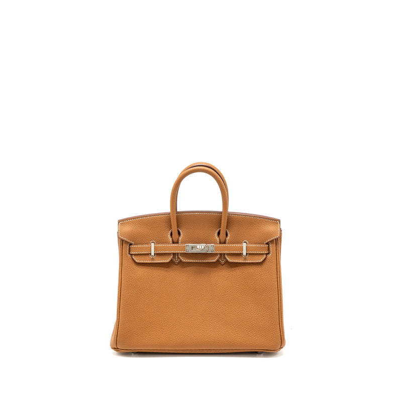 Hermes Birkin 25 Togo Gold SHW Stamp Z