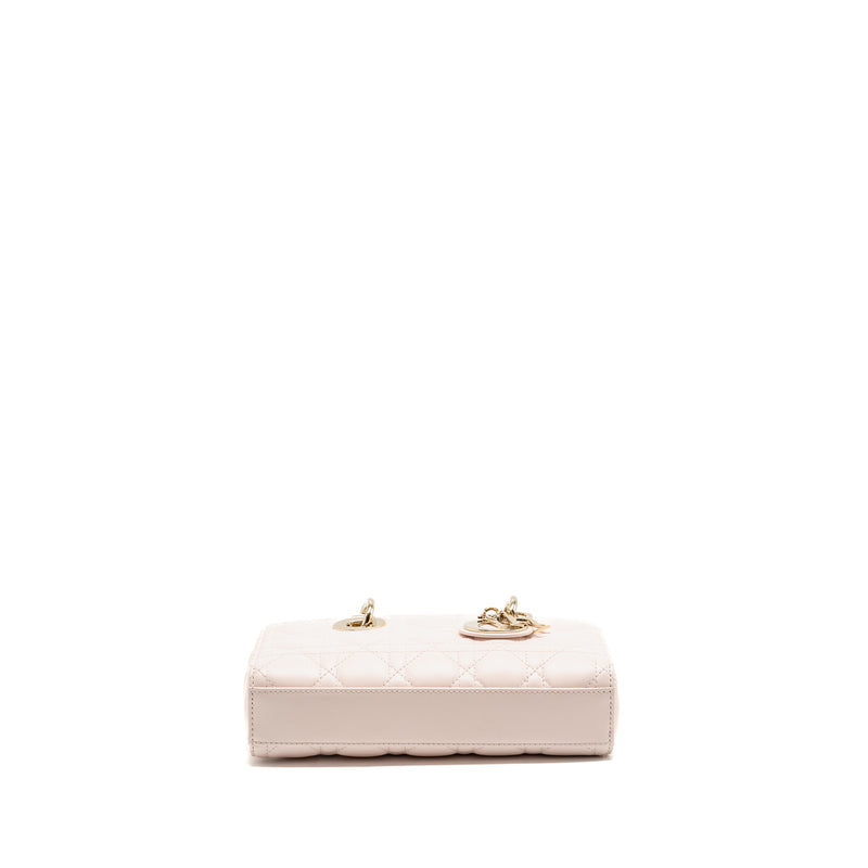 Dior Small Lady D-Joy Bag Cannage Lambskin Powder Pink LGHW