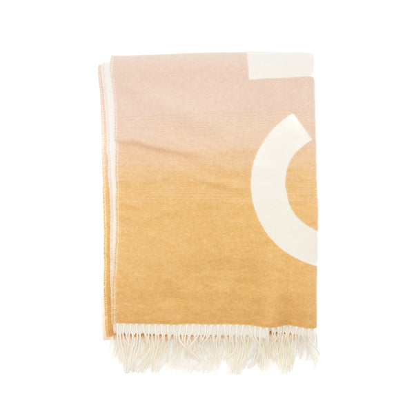 Chanel Cashmere And Wool Multicolour Scarf Pink/ beige/ Cream