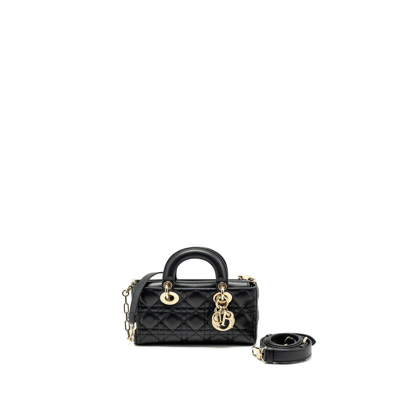 Dior lady D-Joy Small  Bag Lambskin Black LGHW