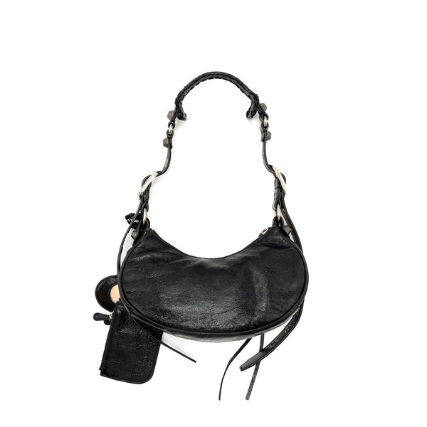 Balenciaga Le Carbo XS shoulder bag lambskin black SHW
