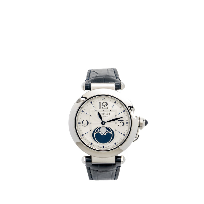 Cartier Pasha De Cartier Watch, Moonphase 41mm Steel Case Model:CRWSPA0030